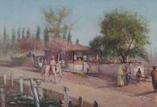 Bir Kahvehane ve Sokak Manzarası