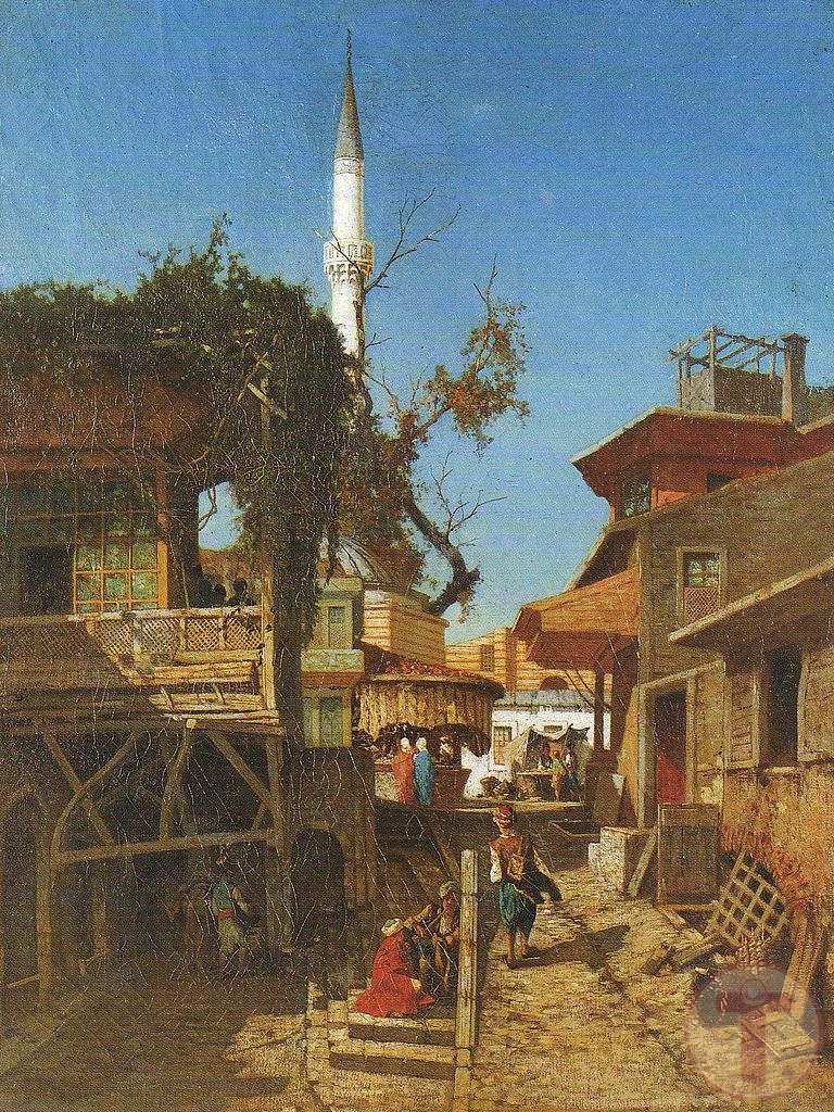 İstanbul'da Bir Sokak Manzarası