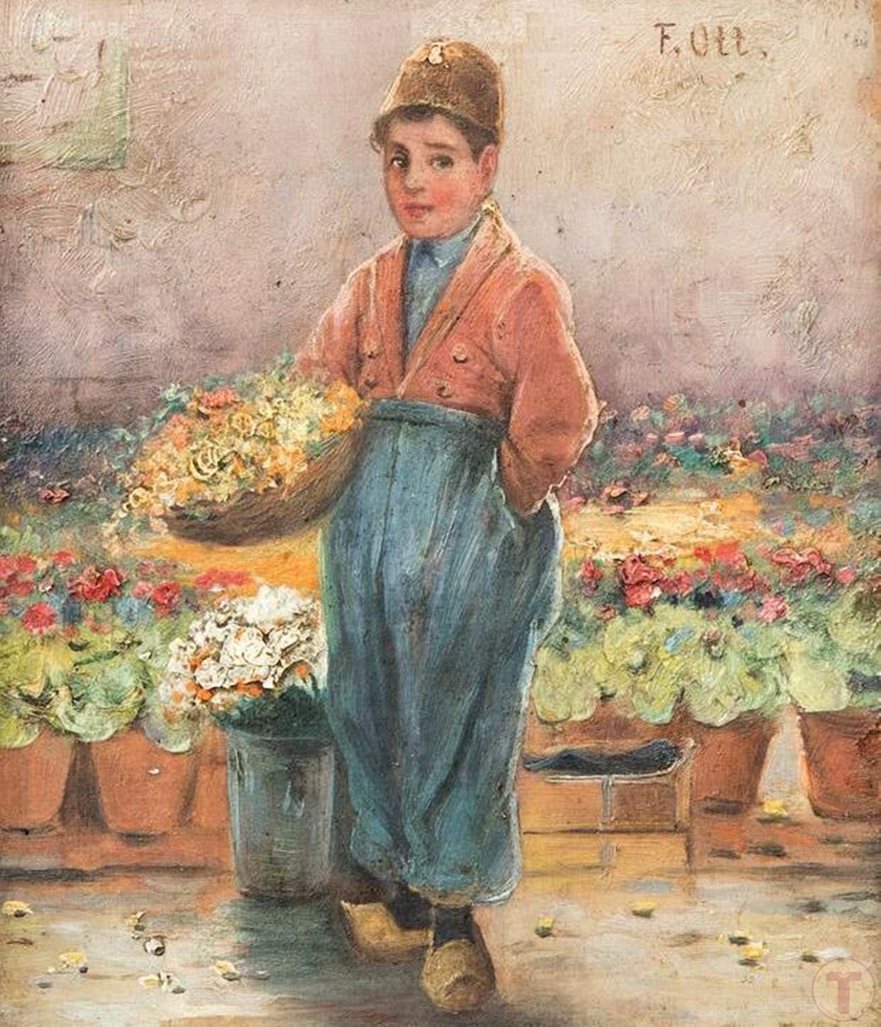 Bir Osmanlı Çiçekçi Çocuk