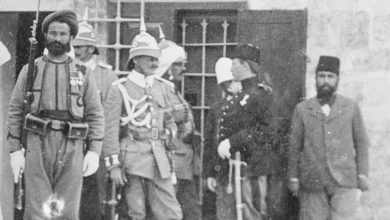 Ottoman and German Officers in Jerusalem, Palestine, 1898. Kudüs'te Osmanlı ve A...