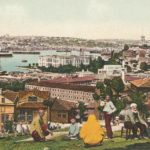 People Chatting in Kasımpaşa, Istanbul, 1900. Manzaraya Karşı Sohbet, Kasımpaşa,...