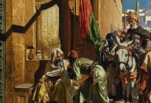 Senûsî'ye tarikatı Şeyh'in dua'sını almak, Sultan Hassan Camii, Kahire, Osmanlı ...