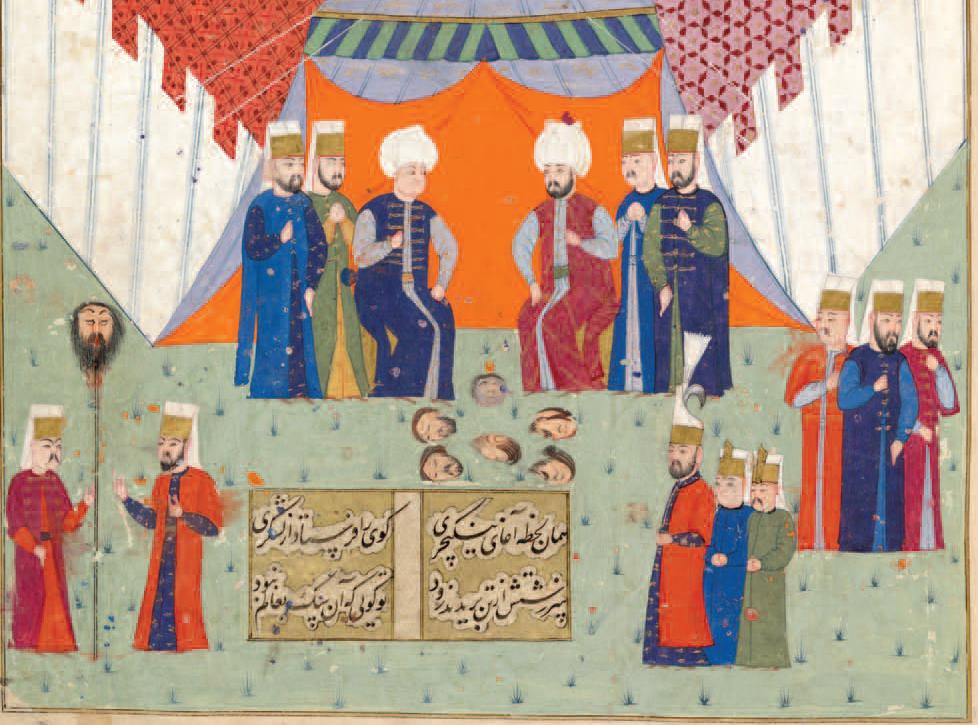 Sigetvar’ı savunan birliklerin komutanı Zrinski’nin başının
bir süngü üzerinde s