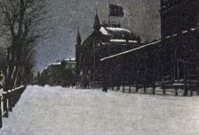 Sirkeci Train Station on a Snowy Evening, Istanbul, 1907. 
Karlı Bir Akşam Vakti...