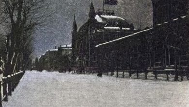 Sirkeci Train Station on a Snowy Evening, Istanbul, 1907. 
Karlı Bir Akşam Vakti...