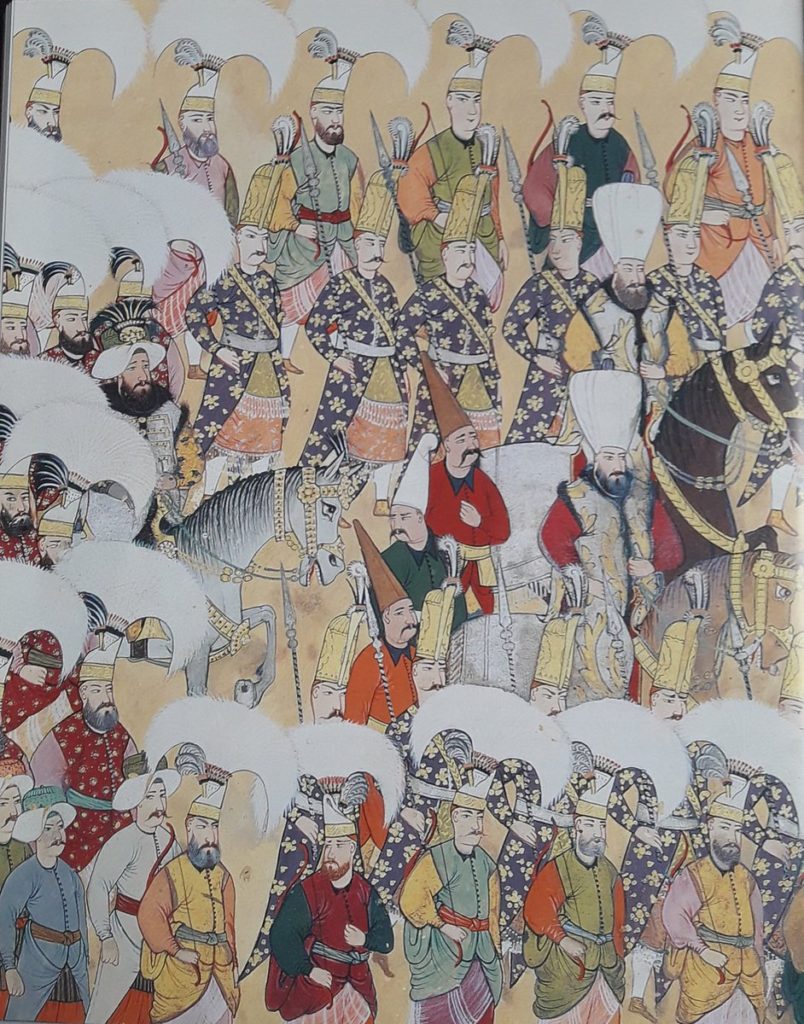 Solak, Peyk ve Zülüflü Baltacıları ile III. Ahmed'in geçiş alayı.