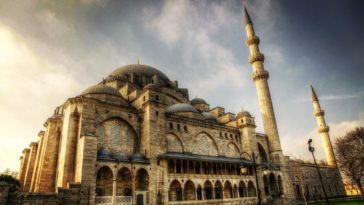 Suleymaniye Mosque is the largest mosque of Istanbul built by Sultan Suleyman th...