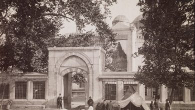 Sultan Ahmet Camii Girişi / Sébah ve Joaillier Fotoğrafı