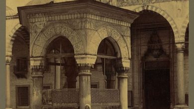 Sultan Ahmet Camii Şadırvanı Sébah & Joaillier 1888-1910 LOC arşivi