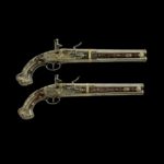 Sultan III. Selim döneminden Osmanlı Filinta tabancaları, 1700'ler.
Ottoman flin...