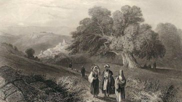 The Village of Al-Eizariya (Bethany), Palestine, 1857 
Azeriye Köyü, Filistin, 1...