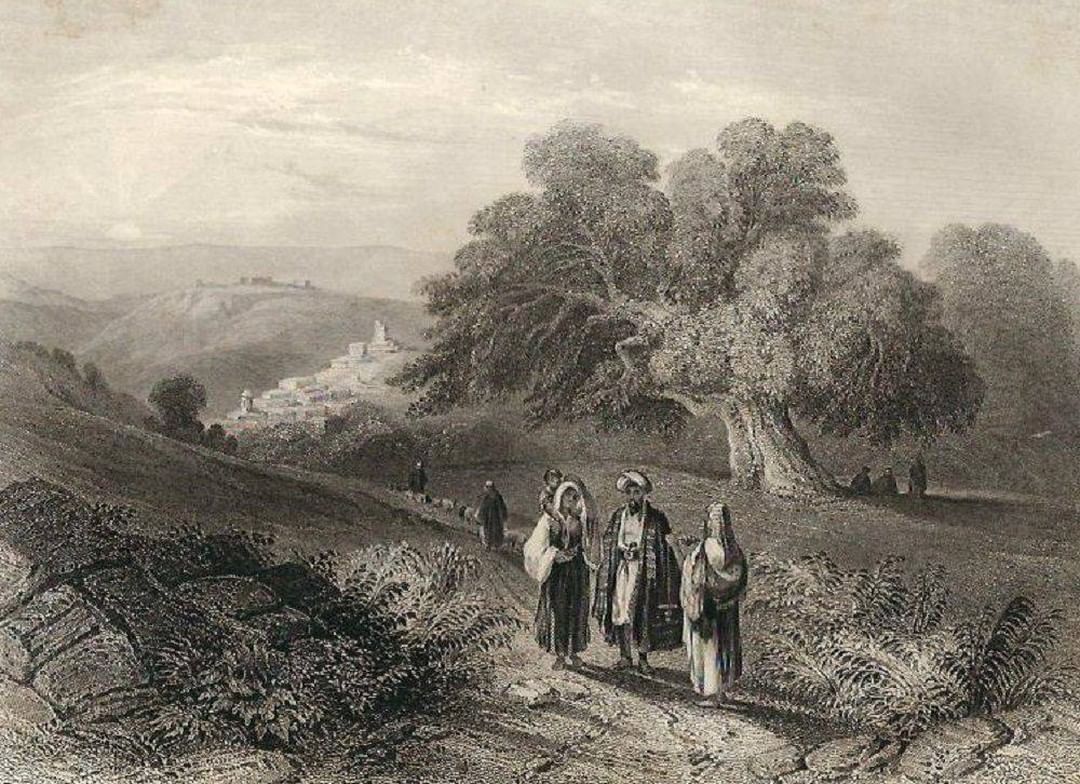 The Village of Al-Eizariya (Bethany), Palestine, 1857 
Azeriye Köyü, Filistin, 1...