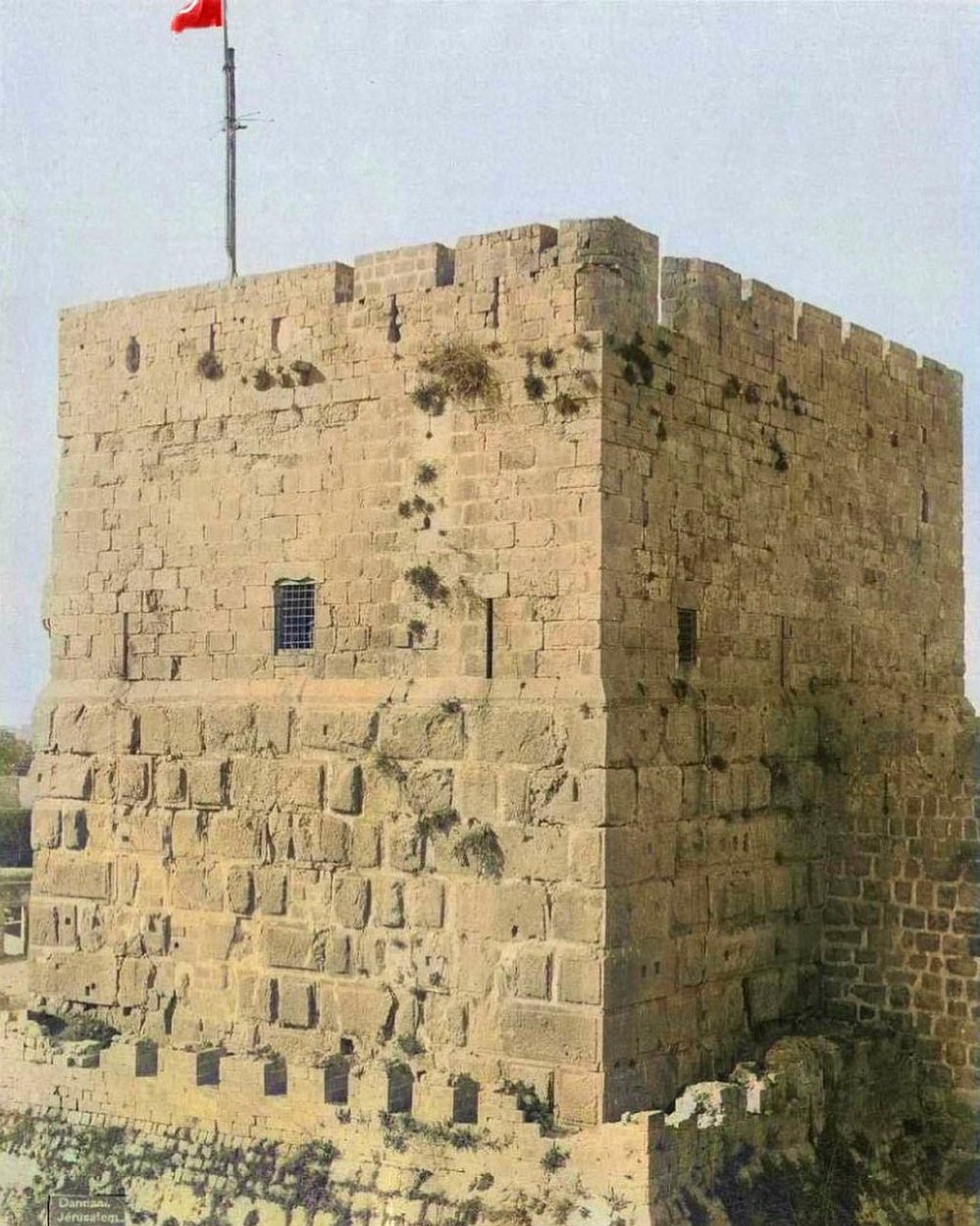 Tower of David, Jerusalem, Palestine, 1875. Davud Kulesi, Kudüs, Filistin, 1875....