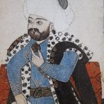 Venedik'te yapılmış ve Marciano Albümünde bulunan Fatih Sultan Mehmed'in elinde