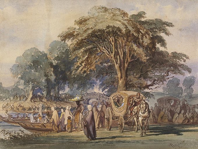 Women of Istanbul Enjoying Picnic, 19th Century
Piknik Yapan İstanbul Hanımları,...