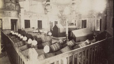 Yavuz Sultan Selim Türbesi'nde Sandukalar / Sébah ve Joaillier Fotoğrafı...