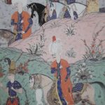 Yavuz Sultan Selim'in avlanması. Padişah özellikle iki şekilde avlanırdı. Birinc