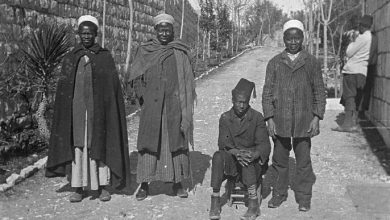 Young Africans, St. Stephen's Basilica, Jerusalem, Palestine, 1912 
Afrikalı Gen...