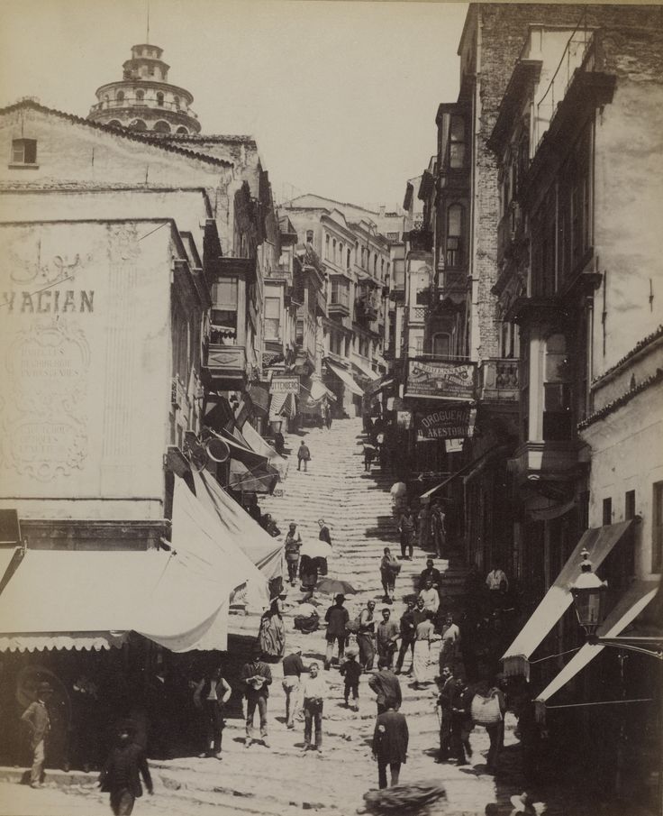 Yüksekkaldırım / Sébah ve Joaillier Fotoğrafı | Eski İstanbul Fotoğrafla...