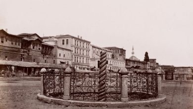 Yılanlı Sütun Basile Kargopoulo fotoğrafı, 1875