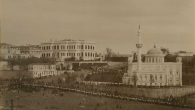 Yıldız Sarayı ve Hamidiye Camii, 1890  Guillaume Berggren fotoğrafı