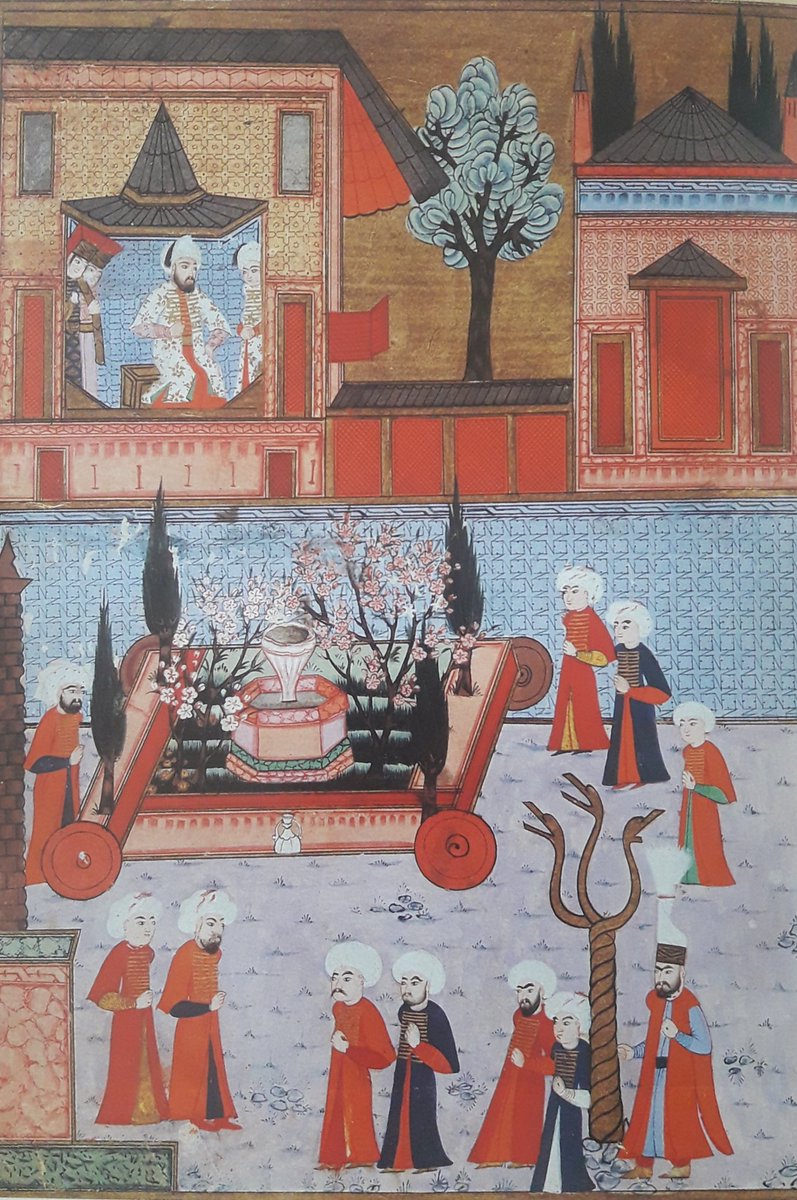 Çiçekçi Esnafının III. Murad'ın huzurundan geçişleri.