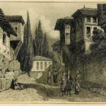 İzmit'de bir sokak, 1830.
A street in Ottoman Izmit, c1830.

شارع في إزميت العثم...